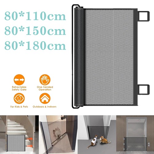 Retractable pet dog gate - retractable,