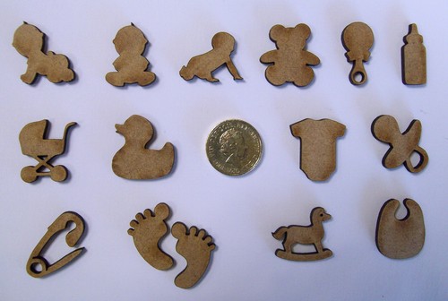 Mdf 25mm baby - baby, cut