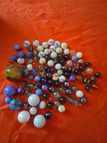 Vintage glass marbles - vintage,