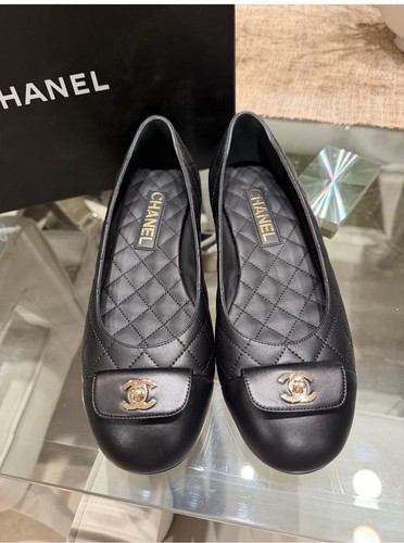 Chanel cap toe ballet flats - chanel,