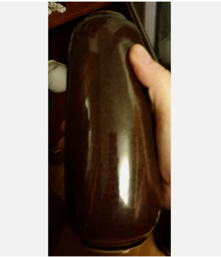 Cobridge tall brown vase - cobridge,