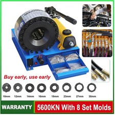 High Pressure Hose Pipe Crimping Machine Manual Hydraulic Hose Crimper 8 Molds
