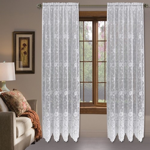 Shabby chic floral lace window - shabby,
