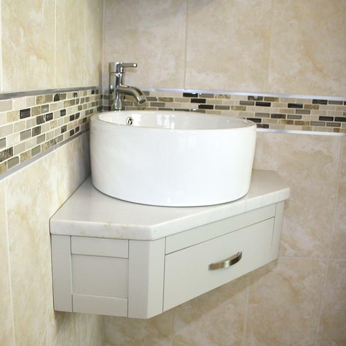 Bathroom vanity grey painted - grey,