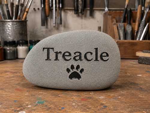 Memorial pet stone - memorial,