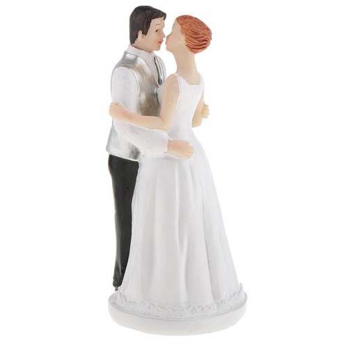 Wedding cake topper kissing - topper,