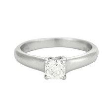 TIFFANY - Lucida Platinum & Diamond Solitaire Ring