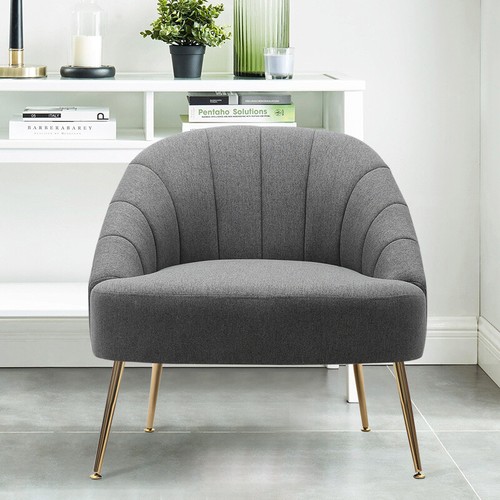 Fabric scallop back - fabric, armchair