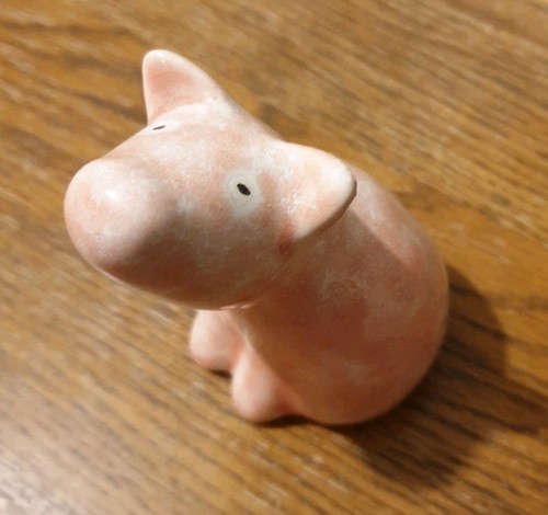 Pink pig ornament - pig, small