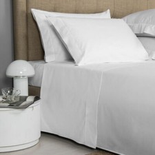 FRETTE LUXURY PERCALE KING 4 PC SHEET SET WHITE NEW WITH TAGS