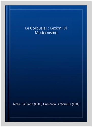 Corbusier lezioni di - lezioni,