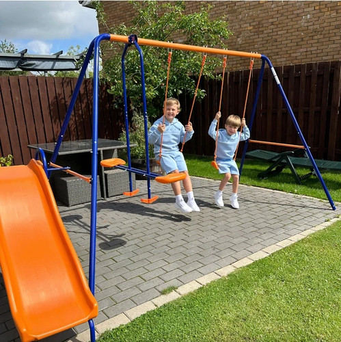 Kids swing set metal outdoor - swing,