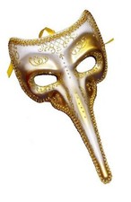 Gold Half Face Masquerade Mask