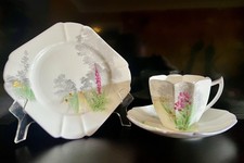 Shelley Art Deco China Trio