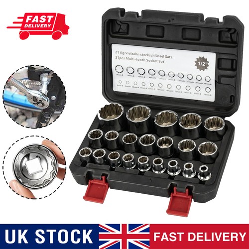 21pcs drive spline - 21pcs, 1/2"
