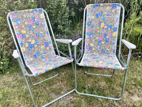 Vintage folding deck - folding, chairs