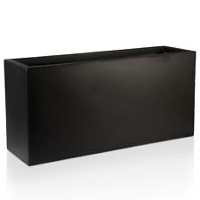 Trough Large Garden Planters IDEALIST Light Concrete Outdoor Pots with Drainage