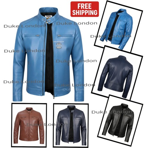 Men leather jacket cafe - men’s,