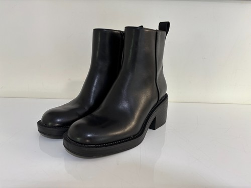 Zara women black leather - women's,