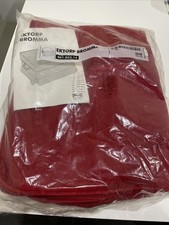 IKEA EKTORP BROMMA Cover for footstool with storage Red corduroy DISCONTINUED