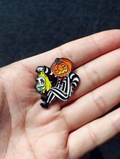 Beetlejuice Horror Movie Halloween Enamel Pin Metal Badge 1.4"