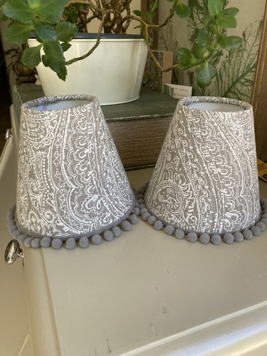 Lampshades pair candle - pair, clip