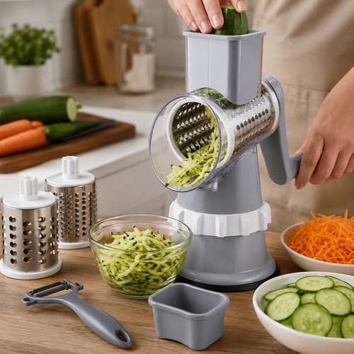 Rotary cheese grater manual - grater,