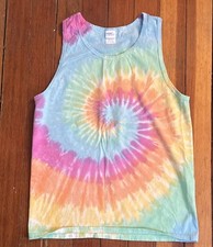 Jack Daniels Tennessee fire tie-dyed tank top medium