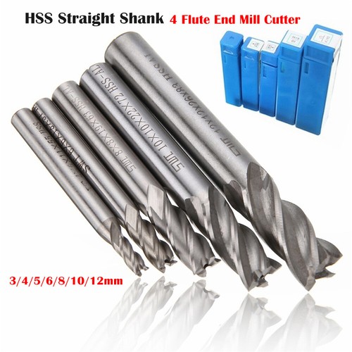 5mm hss straight shank - straight, flute