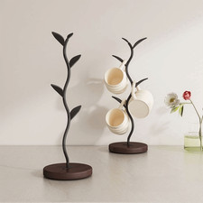 4 Cups Tree Mug Rack Stand Holder Cup Coffee Storage Hanger Home Display Stand.