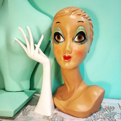 Vintage twiggy mannequin head - vintage,