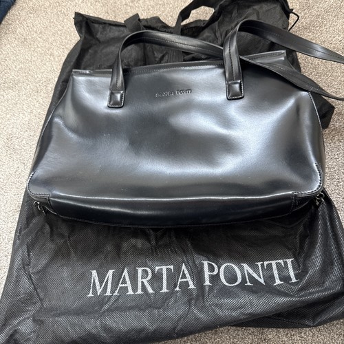 Marta ponti black leather - ponti,