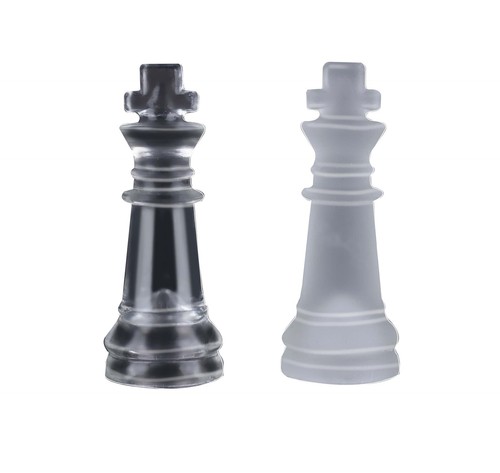 Glass chess board set 33piece - board,