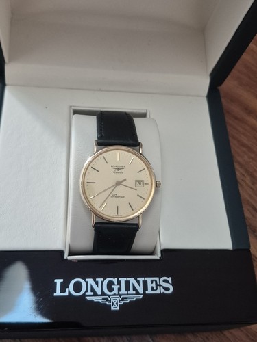 9ct gold men watch - 9ct, longines