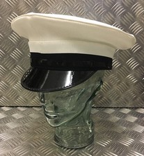 Royal Navy Class 1 & 3 White Officer Cap / Dress Hat Genuine British - All Sizes