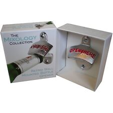 Silver Bottle Opener Chrome Wall Mounted Beer Home Professional Bar Accessory UK