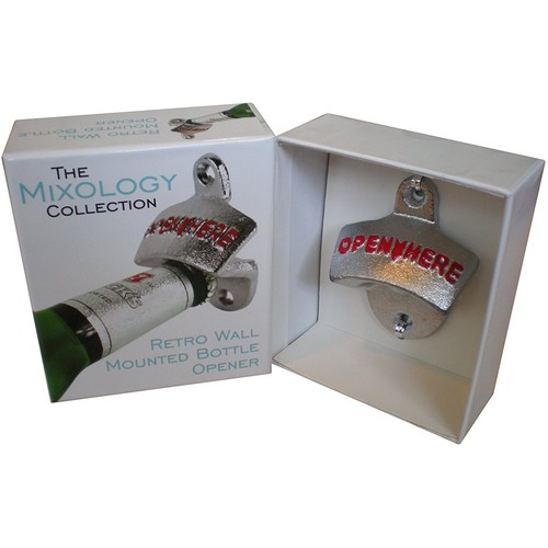 Silver bottle opener - bottle,