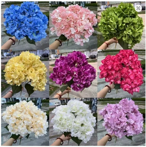 Heads artificial hydrangea - heads,