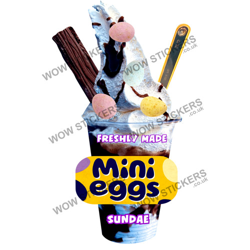 Ice cream van sticker mini - van,
