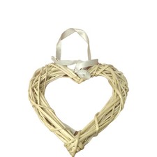 WICKER HEART DECORATION 30cm x