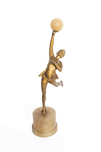 Art deco spelter - art,