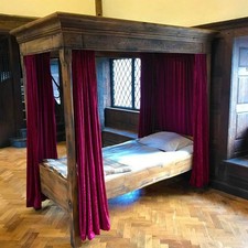 Harry Potter Inspired Four Poster Bed Frame. Canopy Bed for Kids. Oak or Pine