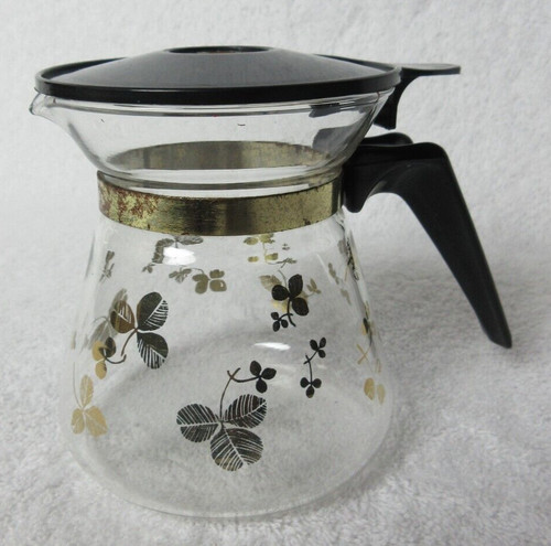 Small pyrex glass lidded jug - pyrex,