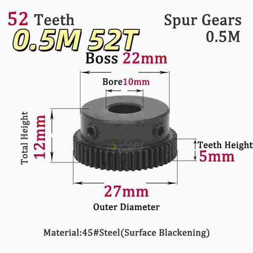 Spur gears steel pinion - gears,