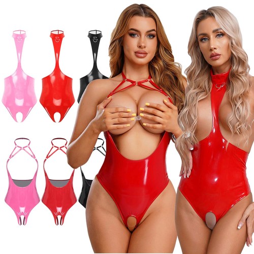 Women catsuit wet - look, open