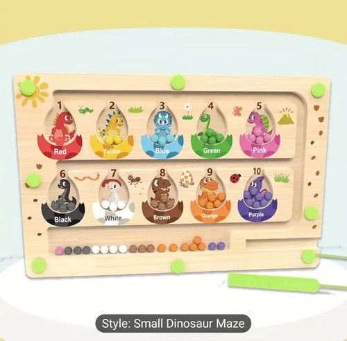 Magnetic color and number maze - magnetic,