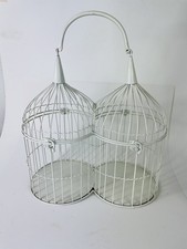 White metal Large Bird Cage
