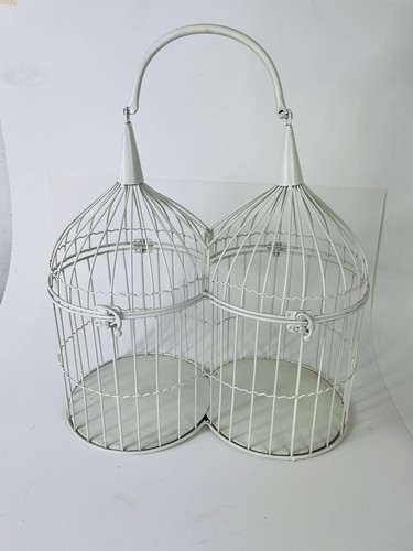 White metal large bird - large, cage