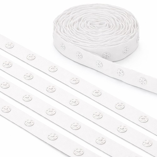 White popper poppa press studs - white,