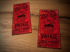 2x Hot Rod Stickers Vintage